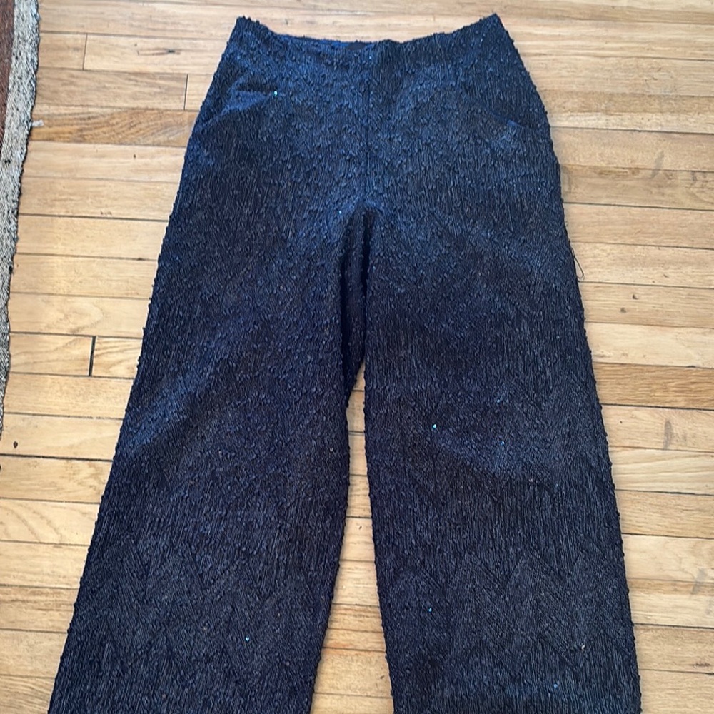 Eva Franco Sequin Tweed Trousers – Size 8